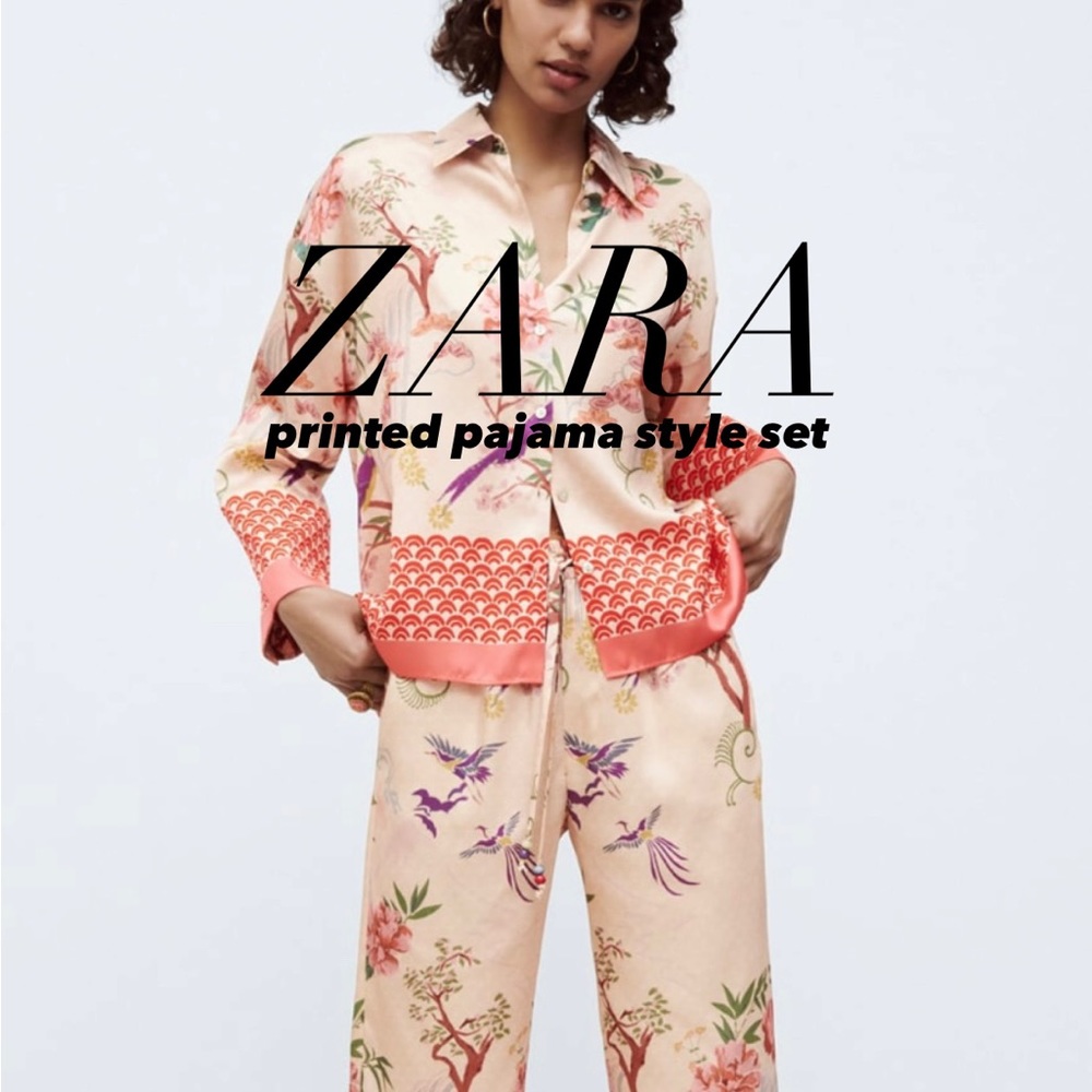 Zara printed coord set